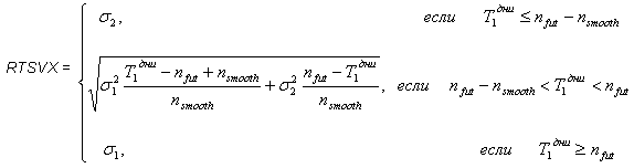 Формула расчёта индекса волатильности RTSVX